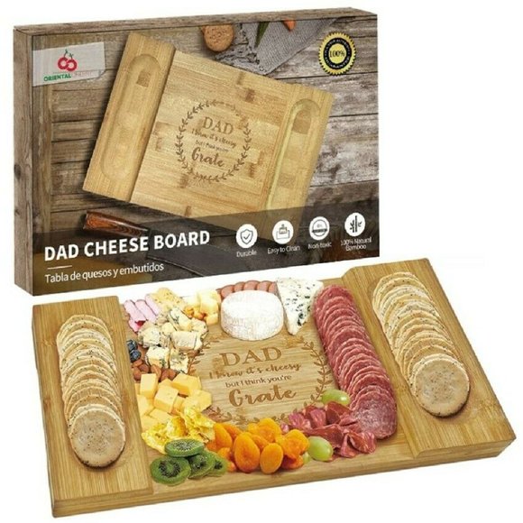 Unbranded Other - Dad Bamboo Cheese Board